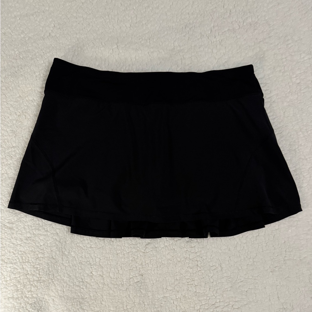 Lululemon Black Circuit Breaker Skirt Sz 10